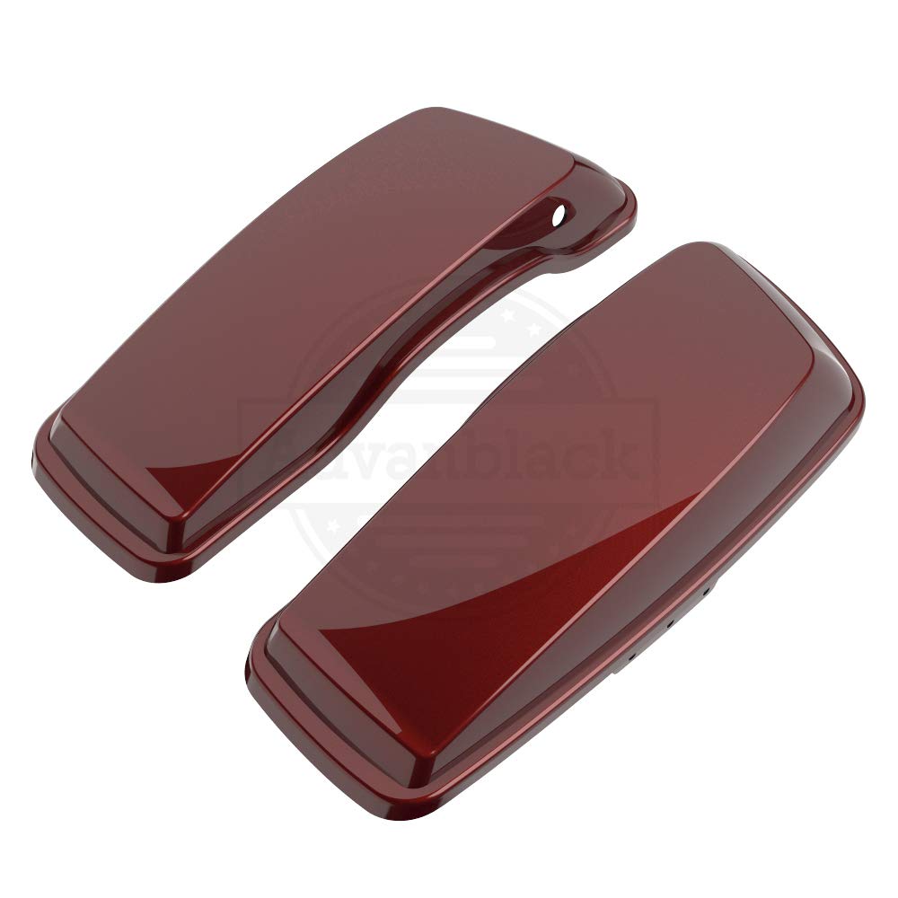 **Moto Onfire Saddlebag Lids for Harley Touring, Street Glide & Road Glide Special (2014-2020) – Stiletto Red | Durable Motorcycle Accessories for Long Rides & Custom Styling**