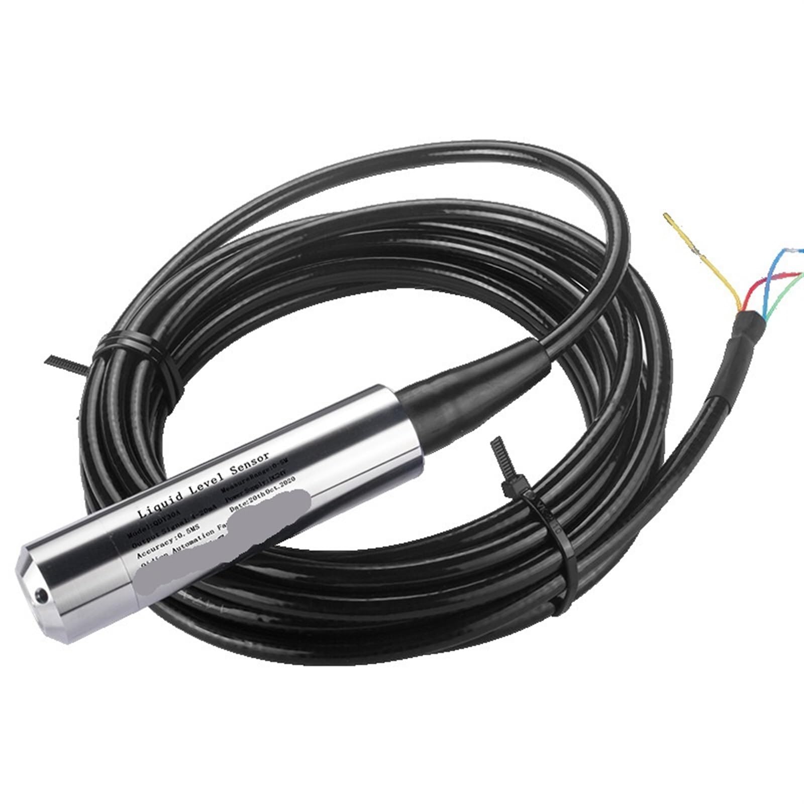 4-20mA 0-5V 0-10V Hydrostatic Liquid Level Sensor Transmitter - Water Tank Pressure Sensor with 2m/5m/10m Cable Options (10M Range, 4-20mA Output) - Perfect for Industrial Liquid Monitoring, Wastewater Treatment, and Agricultural Irrigation Systems