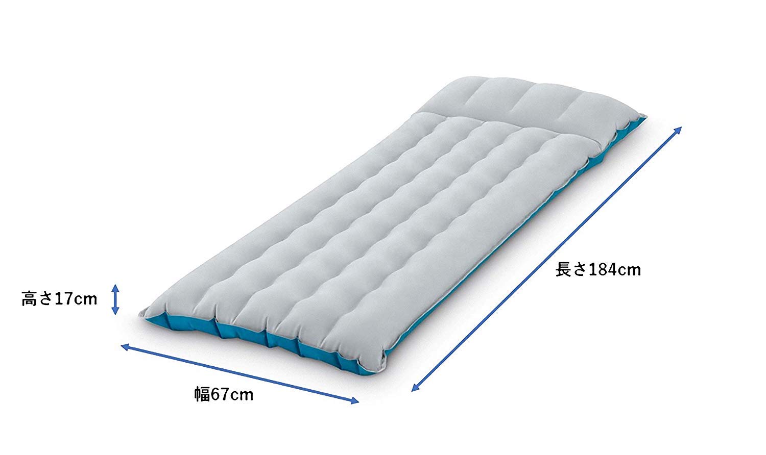 Intex Inflatable Camping Mat - Lightweight Air Mattress for Outdoor Camping, Hiking & Backpacking - Portable Sleeping Pad for Tents, RVs & Travel