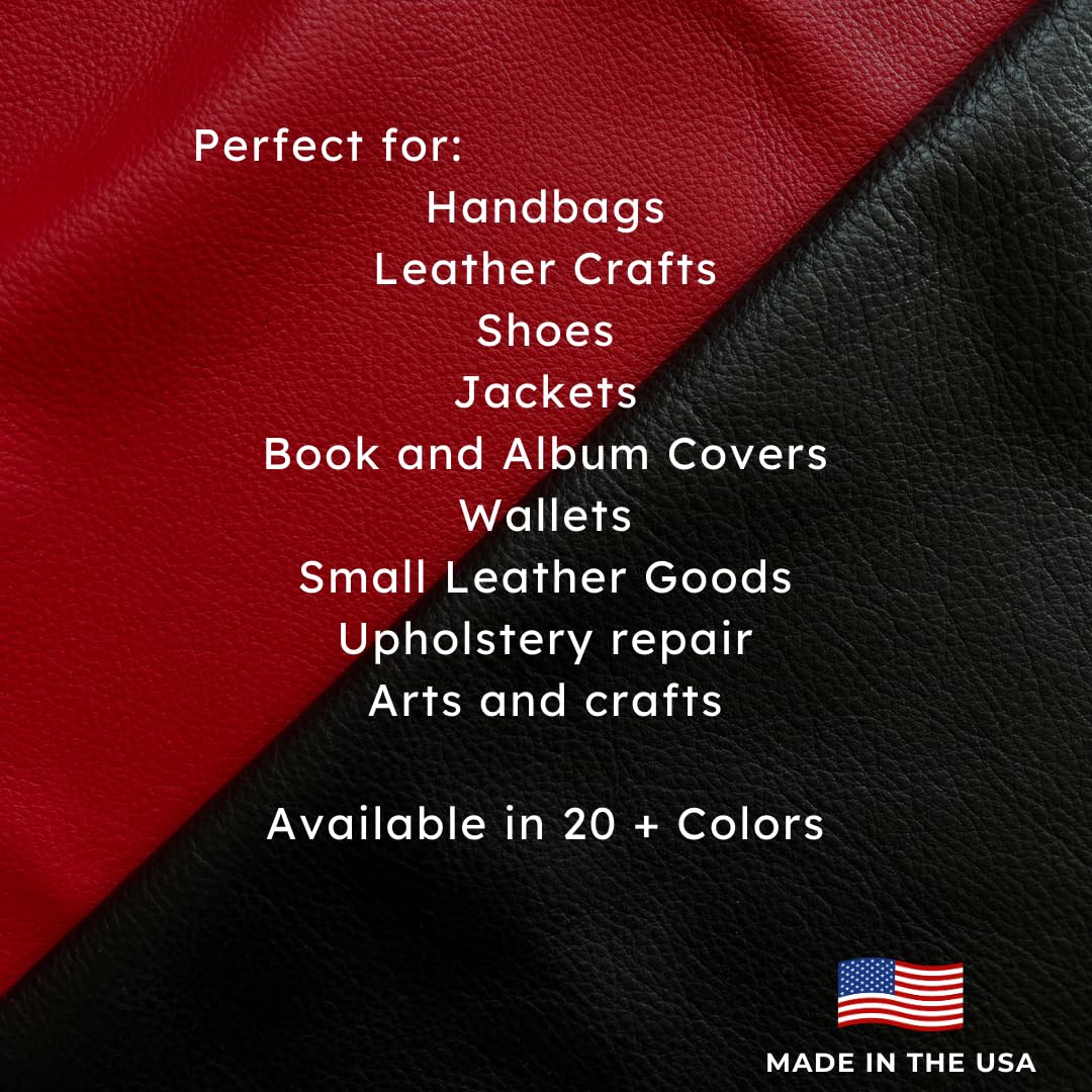 Premium Natural Grain Cowhide Leather - Chocolate Brown, 20 Sq Ft Full Side - Perfect for DIY Crafts, Upholstery, Handbags & Leatherworking Projects