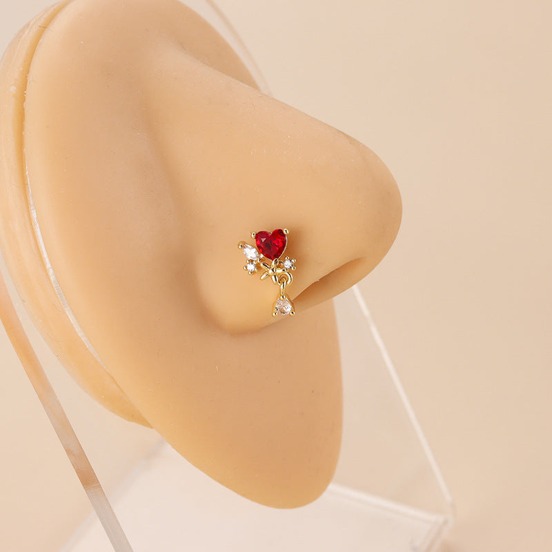 20G Surgical Steel Raincloud Nostril Piercing Ring - Hypoallergenic Body Jewelry for Sensitive Skin | Perfect for Everyday Wear, Parties & Self-Expression
