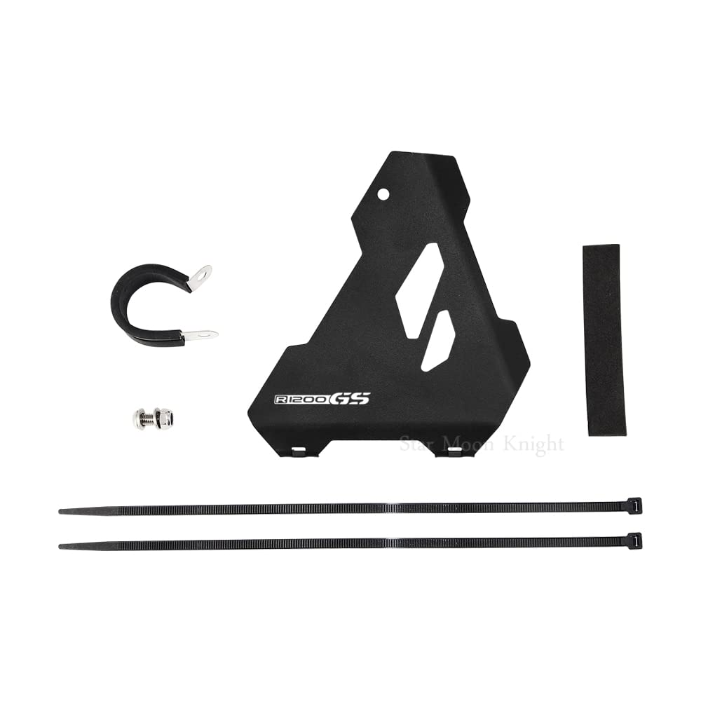 BMW R1200GS LC ADV R1250GS R1200R R1200RS R1250RS Motorcycle Starter Protector Guard Cover - Durable Engine Protection for Off-Road & Adventure Riding (Black)