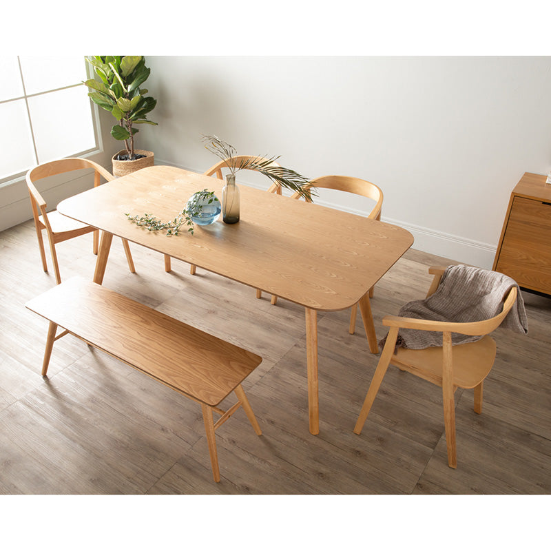 RODEN 180cm Natural Oak Dining Table - Perfect for Family Gatherings & Dinner Parties