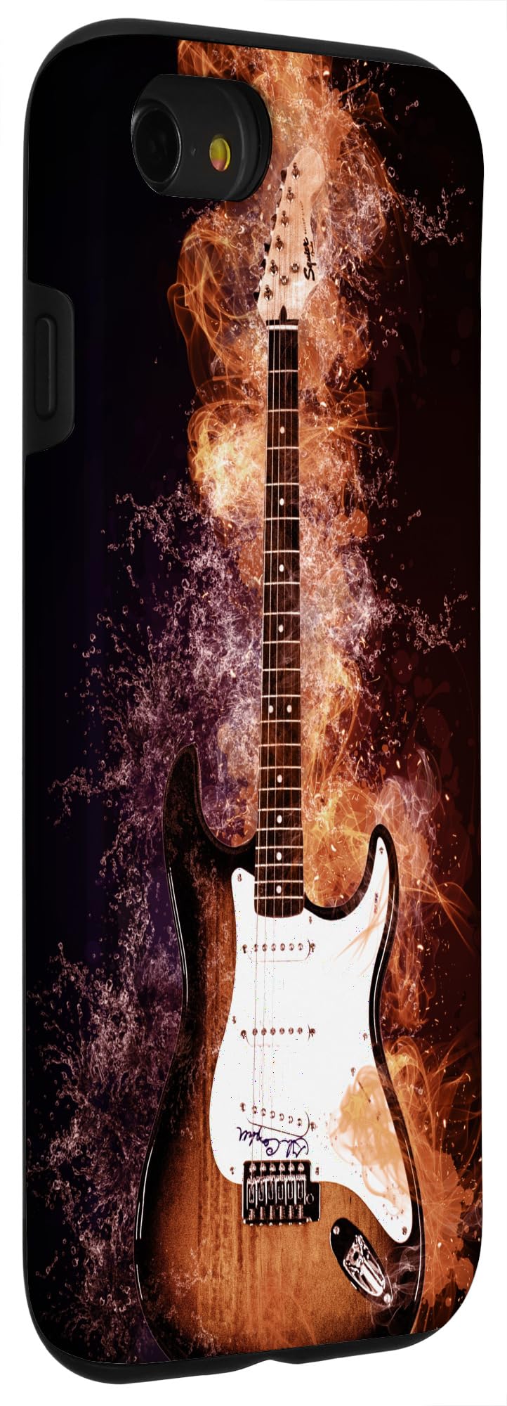 iPhone SE (2020) / 7 / 8 Vintage Electric Guitar Design Phone Case - Durable Protective Cover for Music Lovers & Musicians - Perfect for Concerts, Gigs & Music Festivals