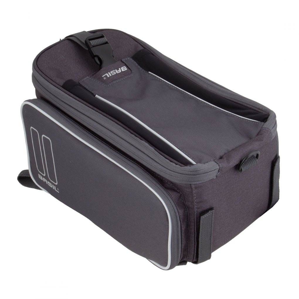 Basil Sport Design Trunk Bag – 7-15L Waterproof Bike Storage (Graphite) – Perfect for Cycling, Commuting & Outdoor Adventures
