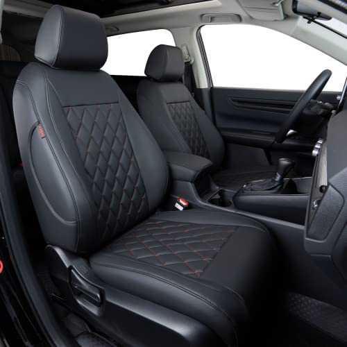 Leatherette(Black/Red)
