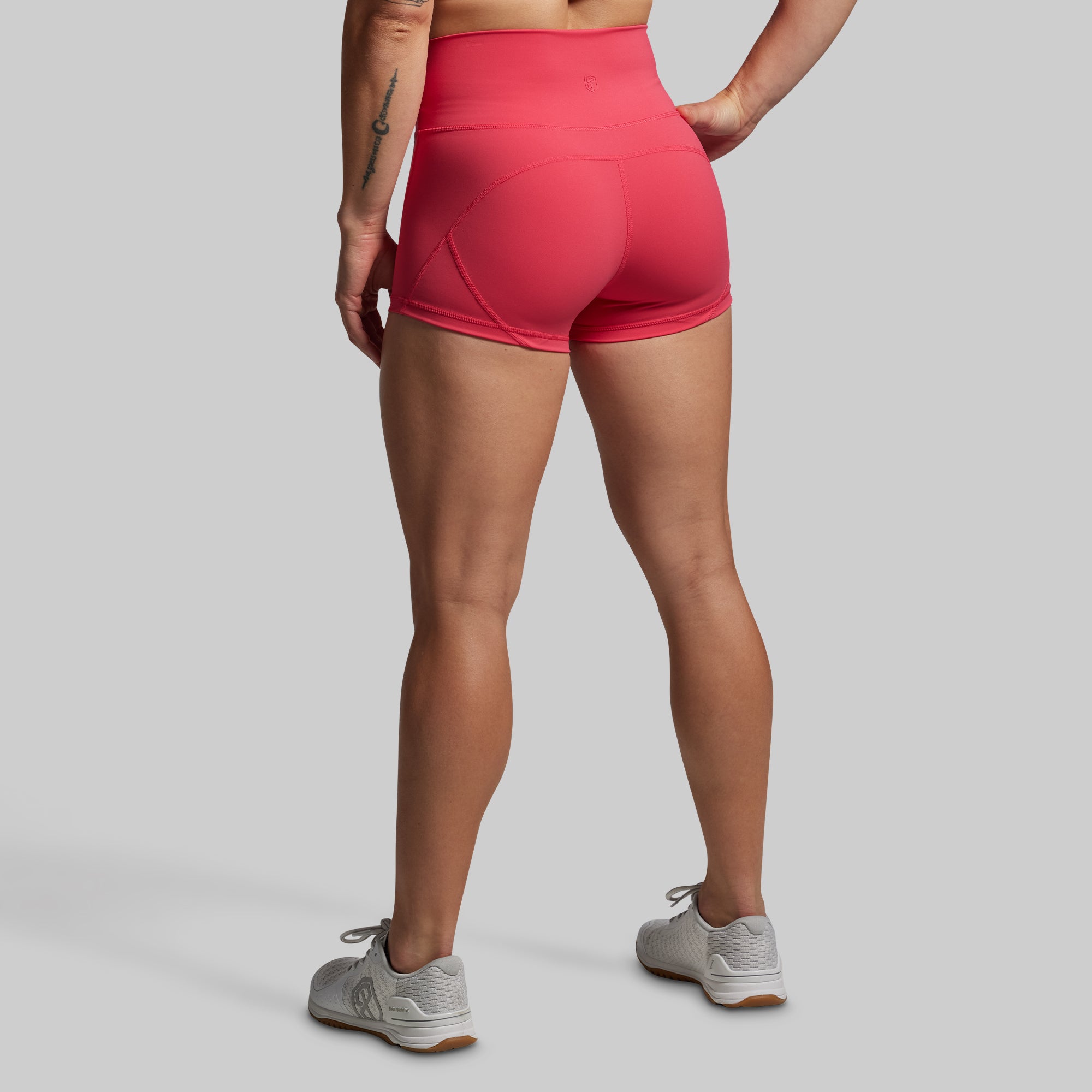 High Waisted Booty Shorts for Women - Sexy Workout & Gym Shorts (Watermelon Red) - Perfect for Yoga, Running & Summer Outfits