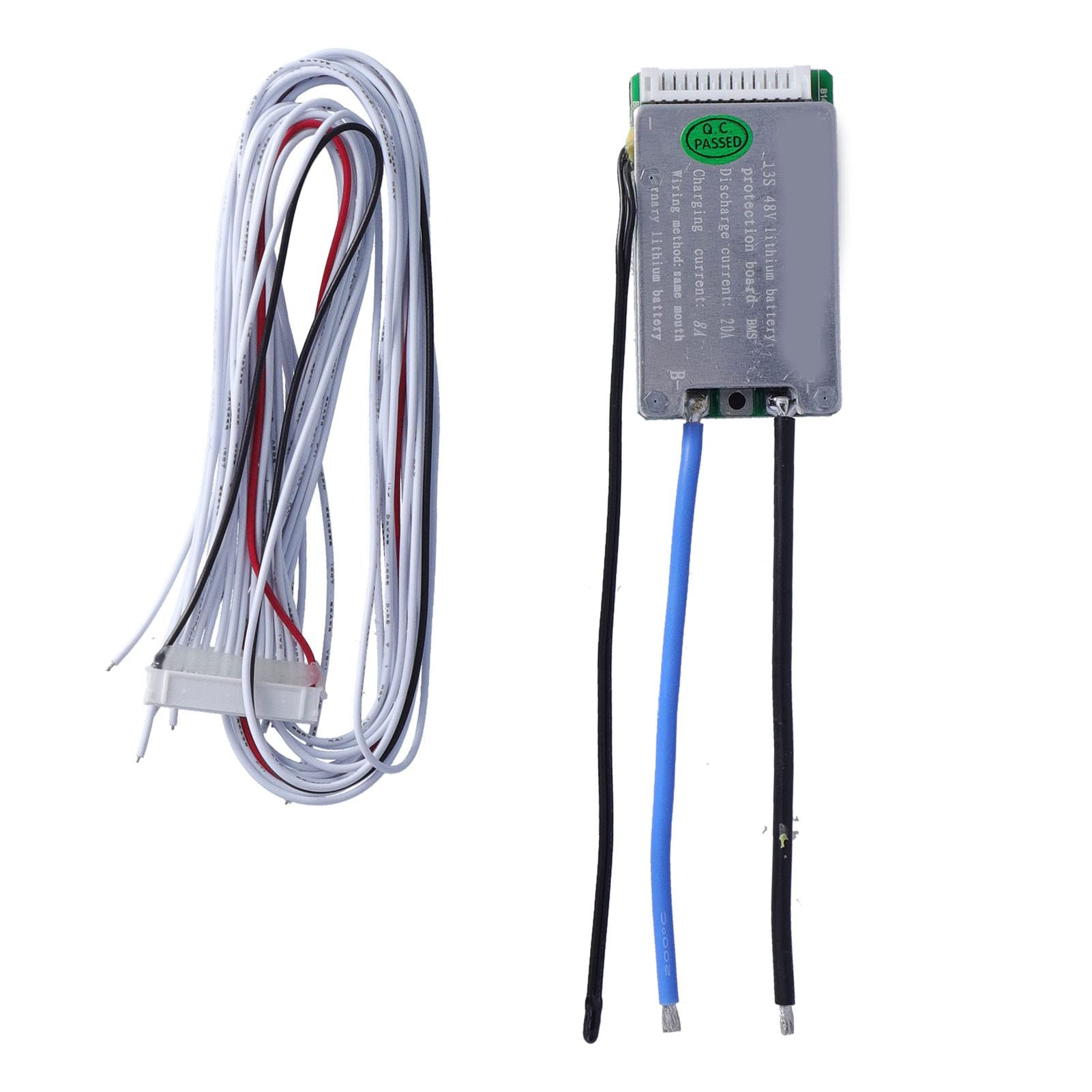 13S 48V 20A Lithium Battery Charger with BMS & Equalizer - Smart Battery Management System for Ebike, Solar Power, Electric Scooter & DIY Projects