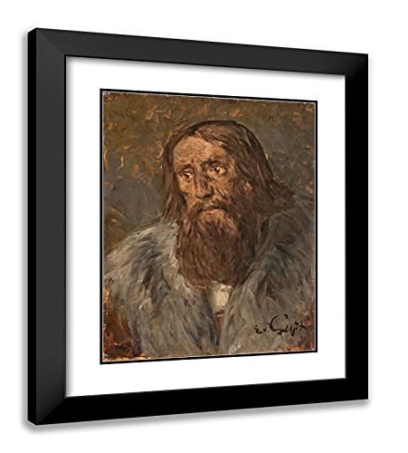 Black Modern Wood Frame with Double Matting