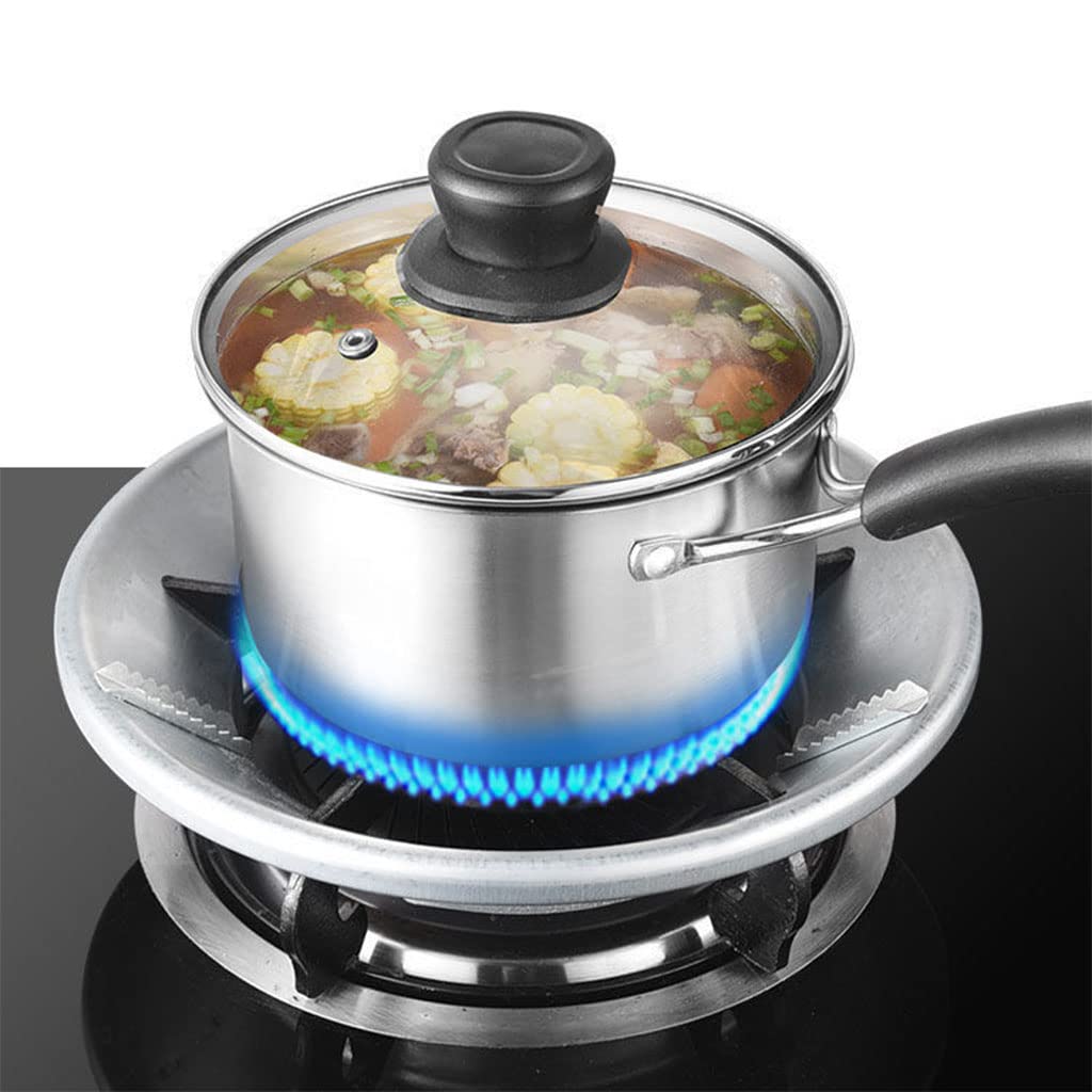 Energy-Saving Fireproof Windshield Bracket for Gas Stove - 8 Openings Non-Slip Wok Ring for Gas Burner Stove | Perfect for Outdoor Cooking, Camping & BBQ