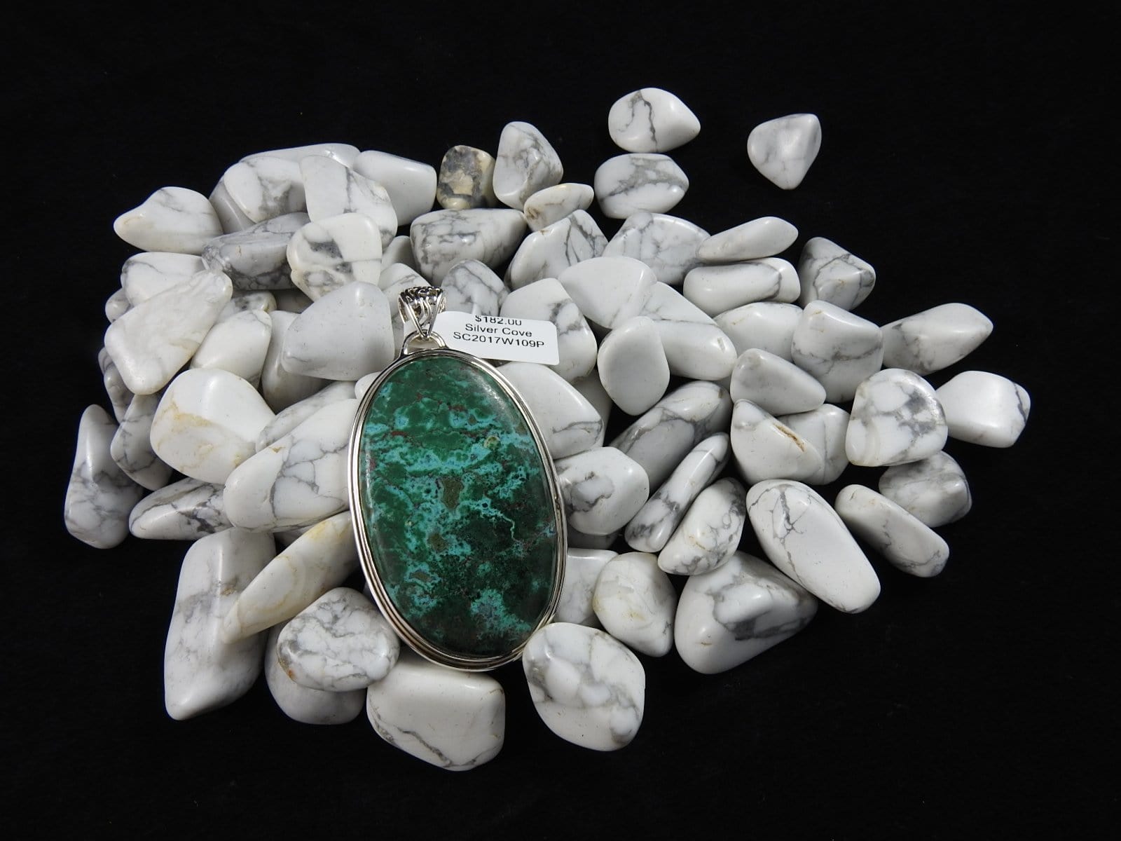 Chrysocolla Sterling Silver Pendant - Natural Gemstone Jewelry for Women, Handmade Necklace for Spiritual Healing & Energy Balance | Perfect for Meditation, Yoga & Everyday Wear