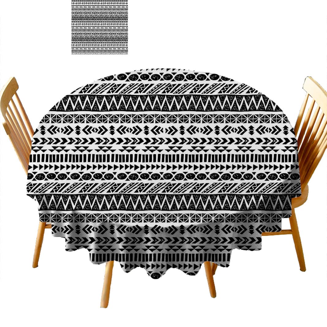 Round Tablecloths 36 Inch - Premium Fabric Table Cover for Coffee & Tea Tables (B57OL) - Perfect for Dining, Parties, and Home Decor