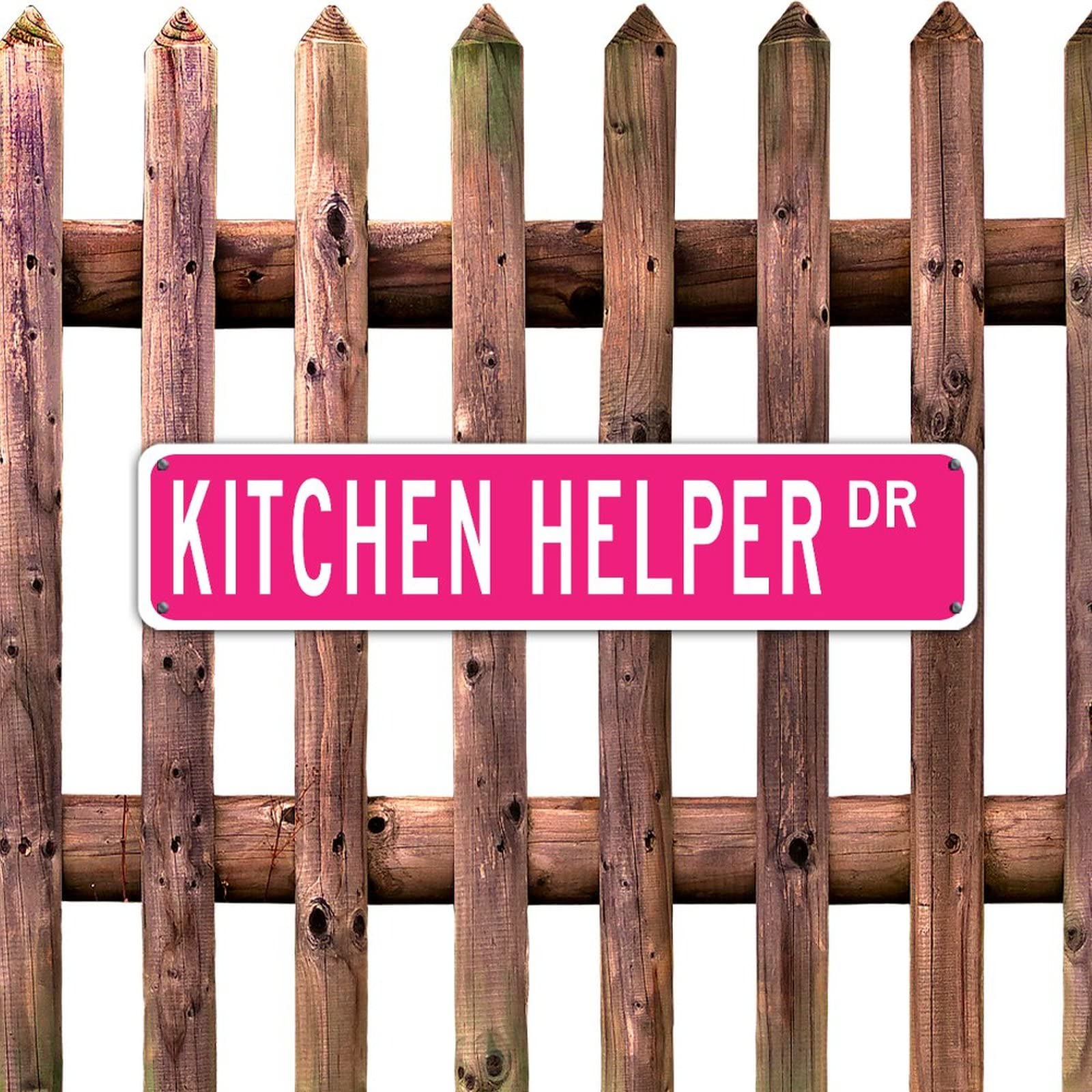 Personalized Pink Aluminum Wall Sign - Weather-Resistant Office & Home Decor for Kitchen, Bedroom, Bathroom - Ready to Hang 4x18 Inch - Perfect for Country Style Interior & Gift Giving