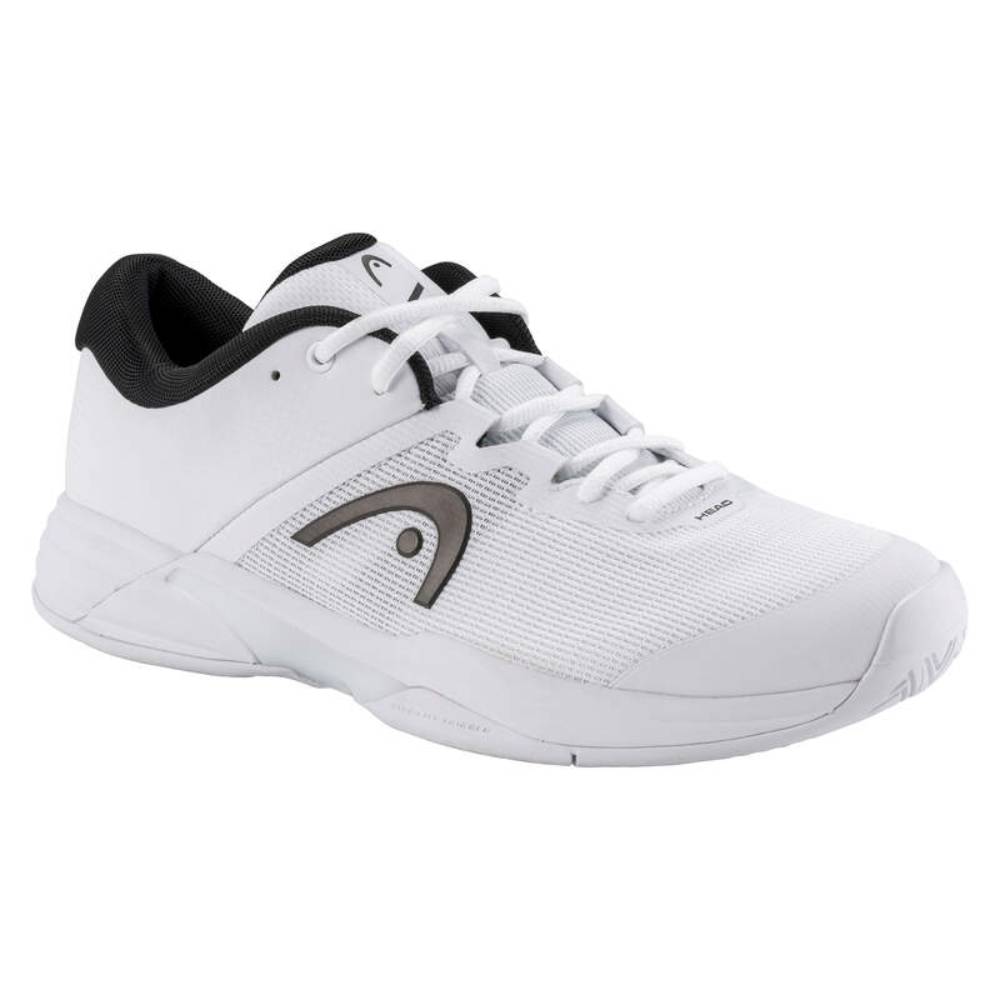Head Revolt Evo 2.0 Men's Tennis Shoes - White/Black - Lightweight Performance Court Shoes for Competitive Play & Training