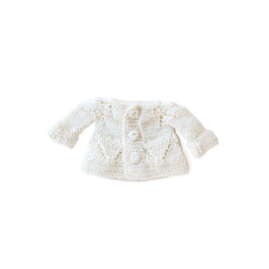 Ivory Knit Sweater for Dolls - Soft & Cozy Doll Clothes for 18