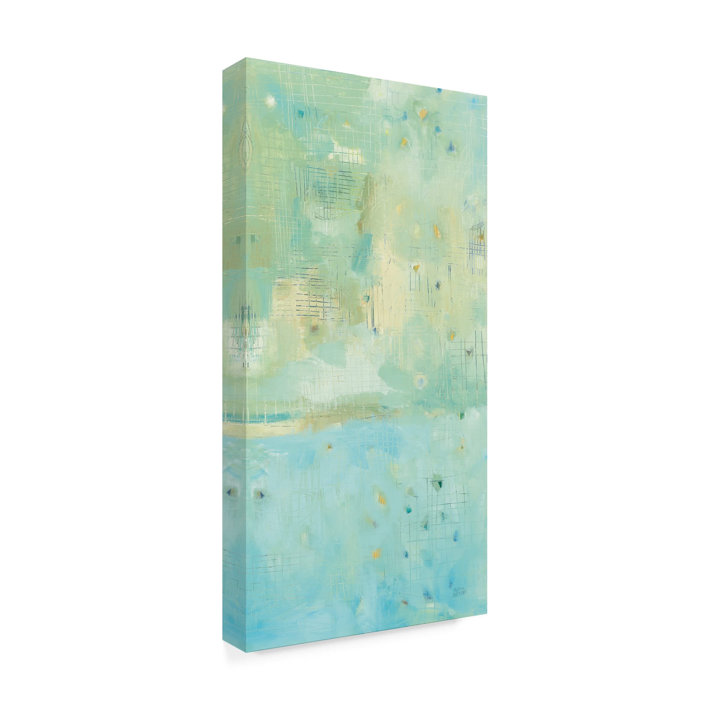 Dreaming of the Shore III Canvas Wall Art by Melissa Averinos - Coastal Beach Landscape Painting for Living Room, Bedroom & Office Decor