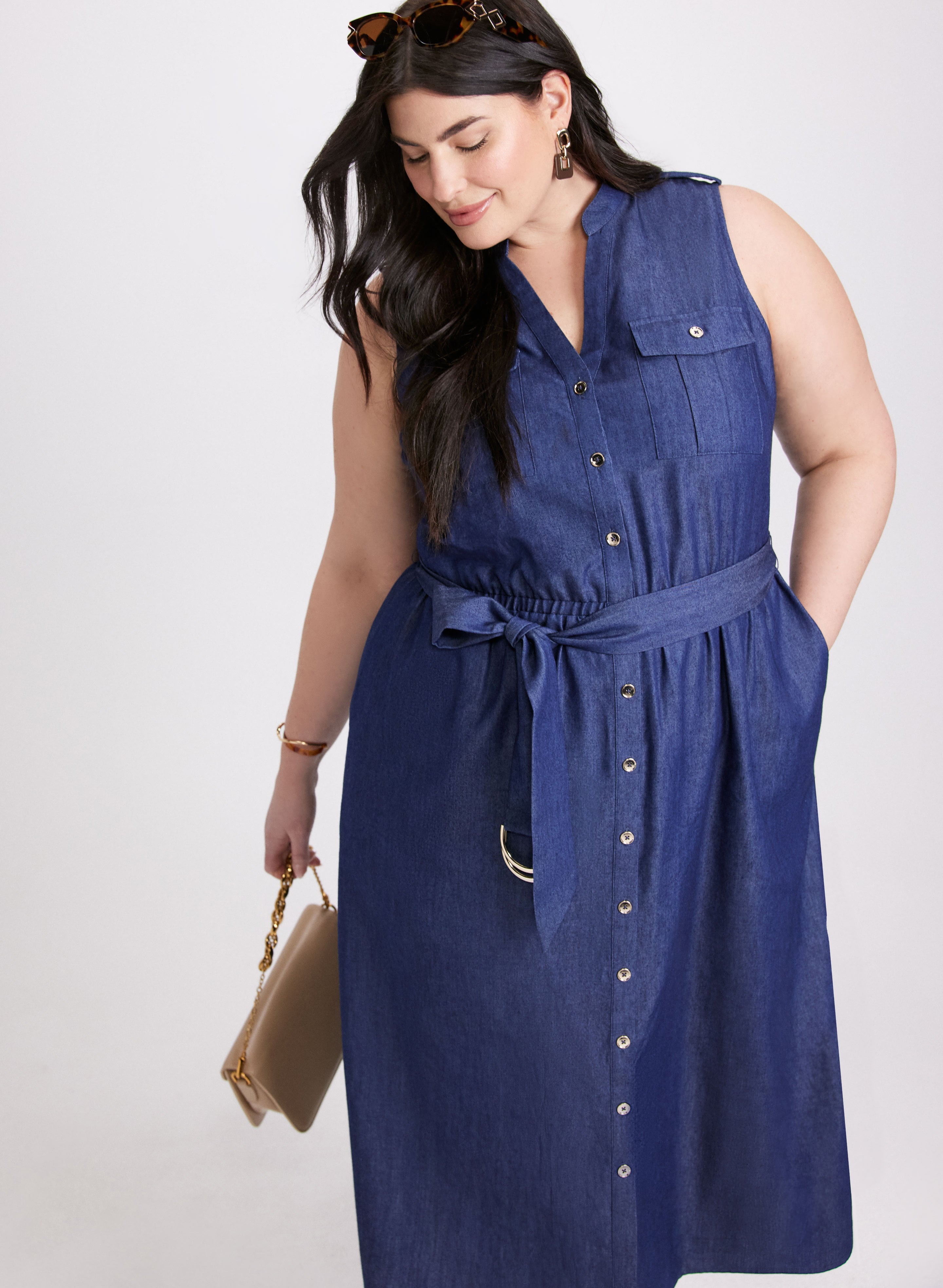 Stylish Women's Denim Maxi Dress - Vintage Blue Long Denim Dress for Casual & Boho Outfits | Perfect for Summer, Beach, and Everyday Wear