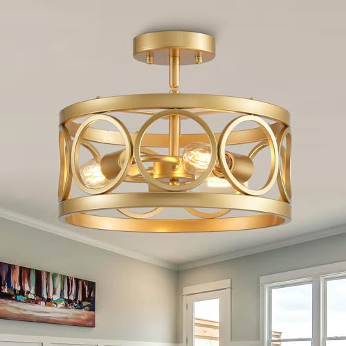 Gold Ceiling 3-Light