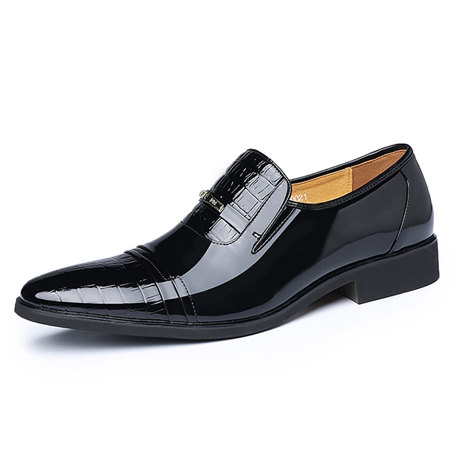 **Premium Men's Leather Boat Shoes - Business Casual Oxfords with British Splicing Design - Ideal for Office, Travel & Outdoor Activities**