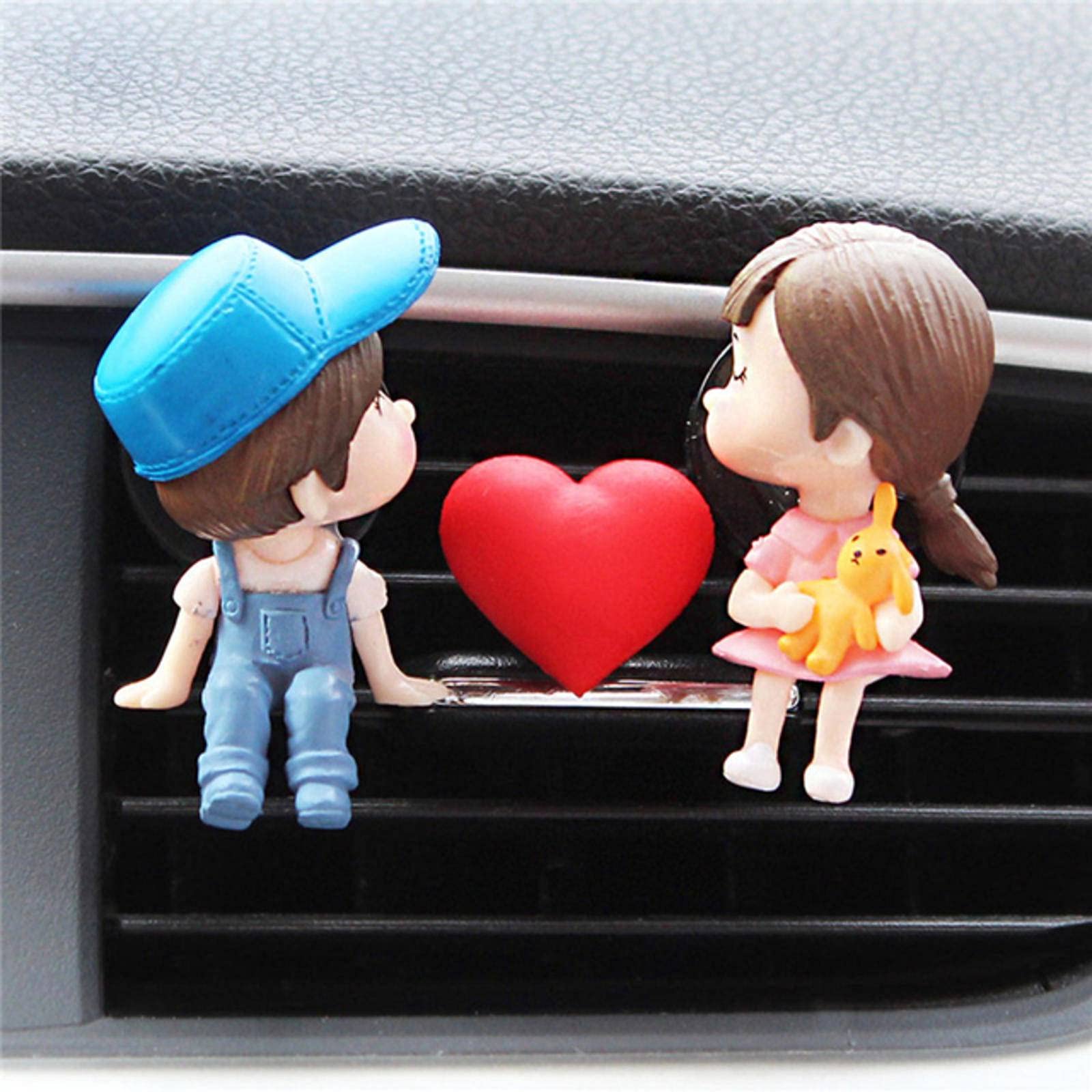 NC Lovely Car Air Vent Freshener Clip - Aromatherapy Diffuser for Couples, Car Decor & AC Perfume - Perfect for Road Trips & Daily Commutes