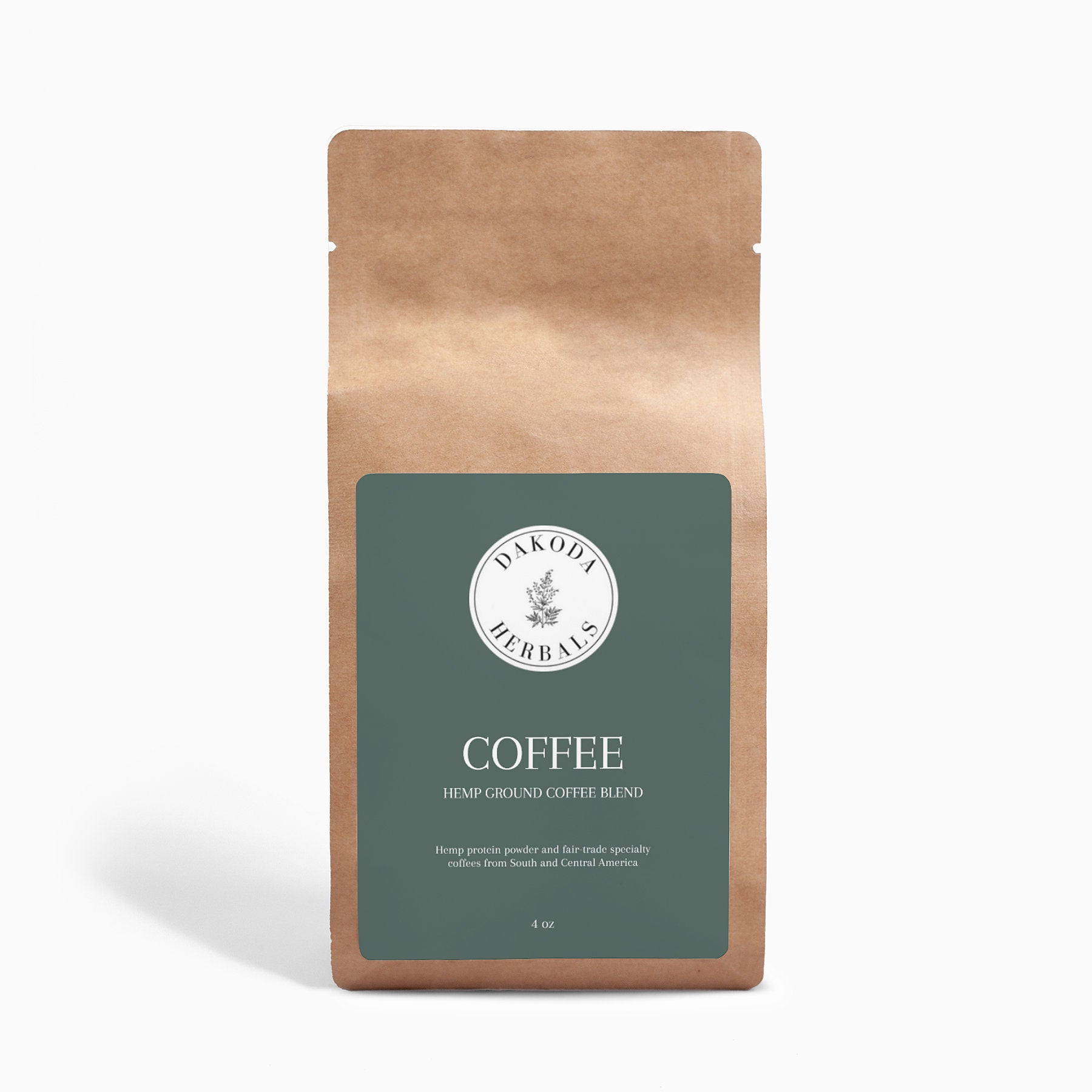 Organic Hemp Coffee Blend - Medium Roast 4oz | Premium CBD Infused Coffee | Energy Boost & Relaxation | Perfect for Morning Routine & Work Focus