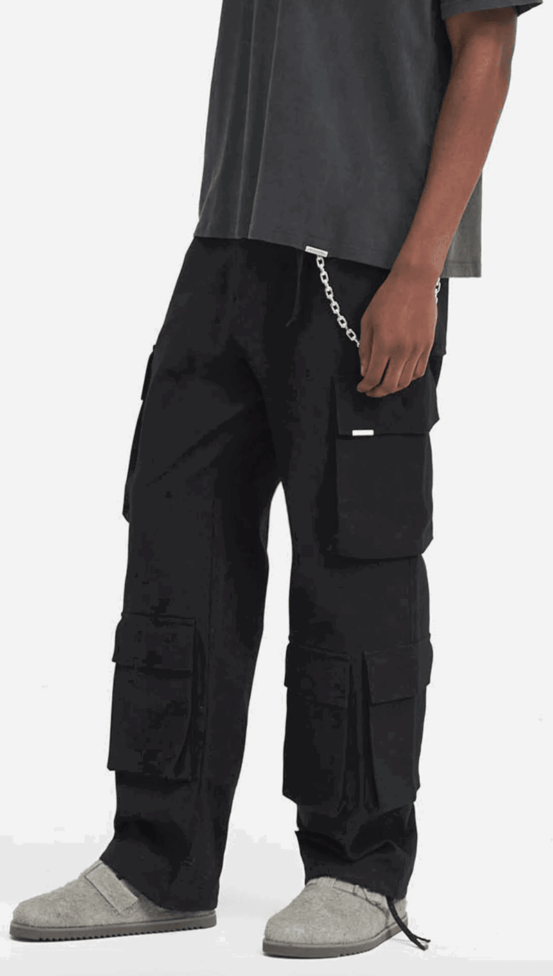 REPRESENT Baggy Cargo Pants for Men - Streetwear Joggers with Multiple Pockets | Perfect for Casual Wear, Hip Hop Fashion & Urban Street Style