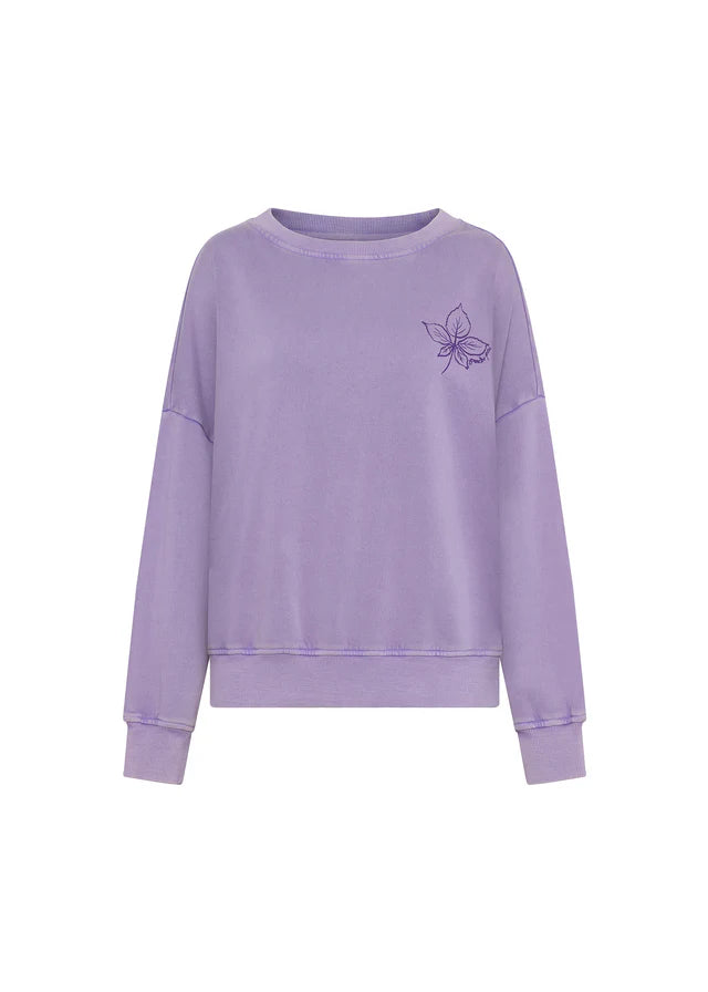Leone Sweatshirt for Women - Soft Lilac Pullover Hoodie | Cozy Casual Wear for Fall & Winter | Perfect for Lounge, Travel & Outdoor Activities