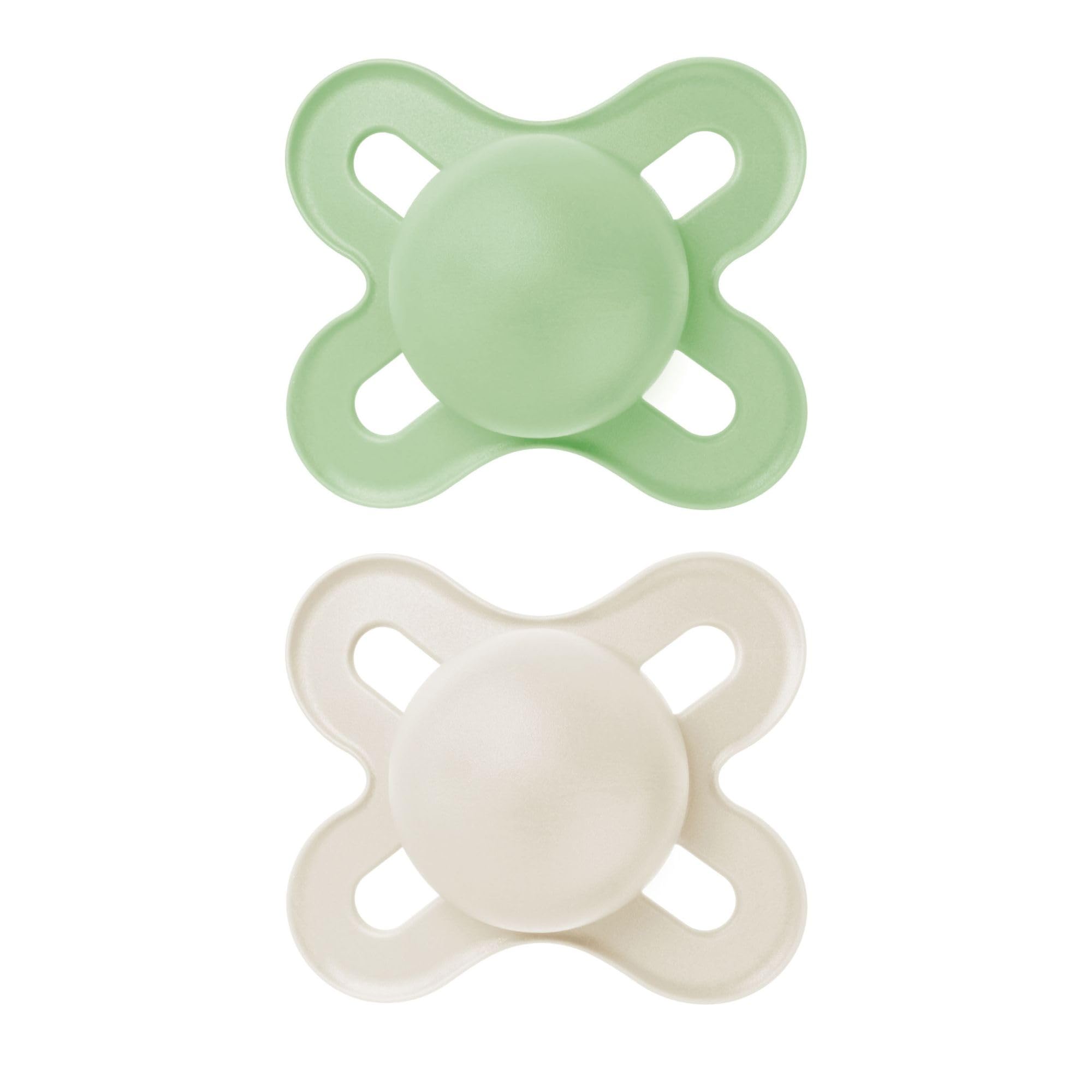 MAM Original Start Matte Baby Pacifiers for Newborns 0-3 Months - BPA-Free Silicone Nipple, Easy to Clean, Doctor-Recommended, 2-Pack with Sterilizer Case - Perfect for Soothing, Travel & Daycare Use