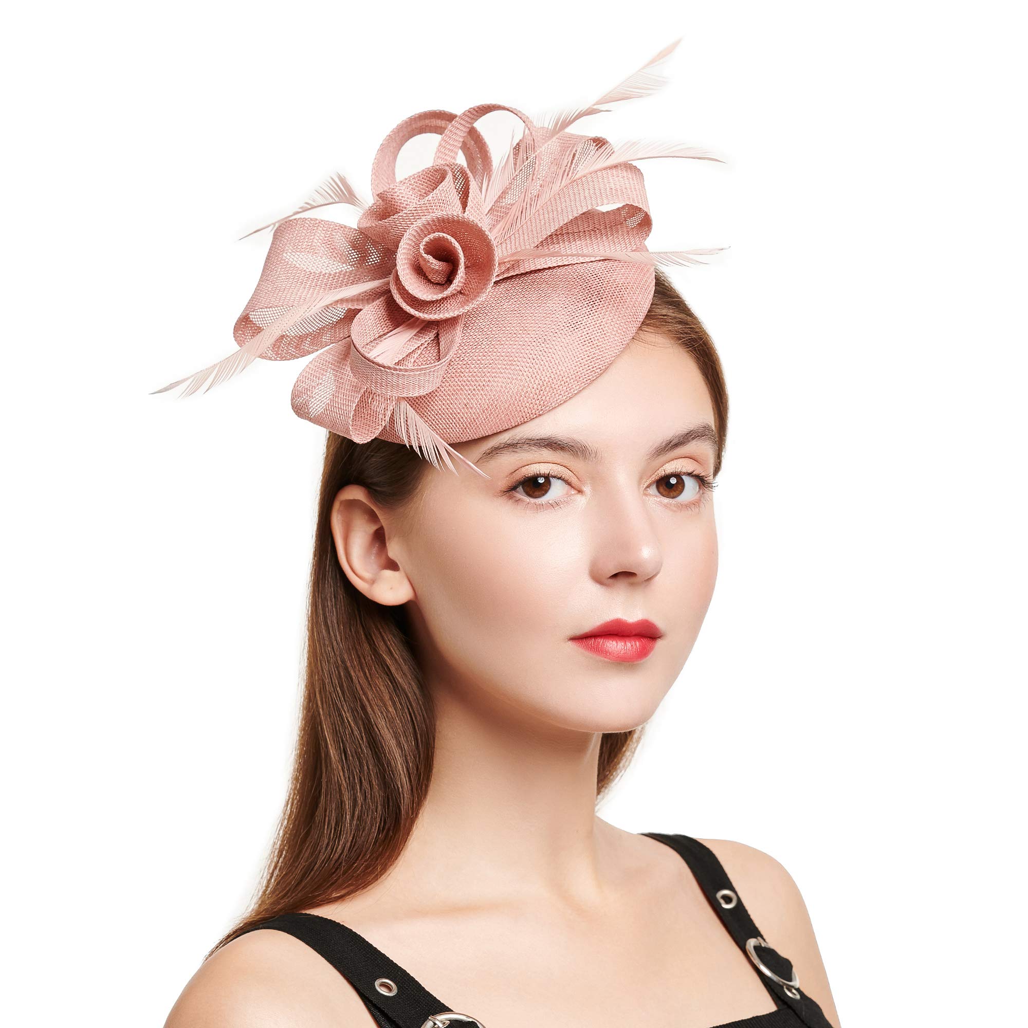 Vintage Women's Fascinator Hats - Elegant Wedding Headband Clip for Church, Cocktail Dresses & Tea Party | Perfect for Bridal, Formal Events & Special Occasions