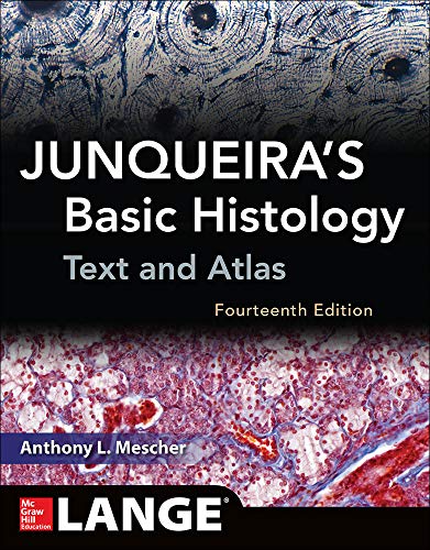 Junqueira's Basic Histology Textbook & Atlas - Comprehensive Guide for Medical Students | Perfect for Histology Studies, Lab Reference & USMLE Prep