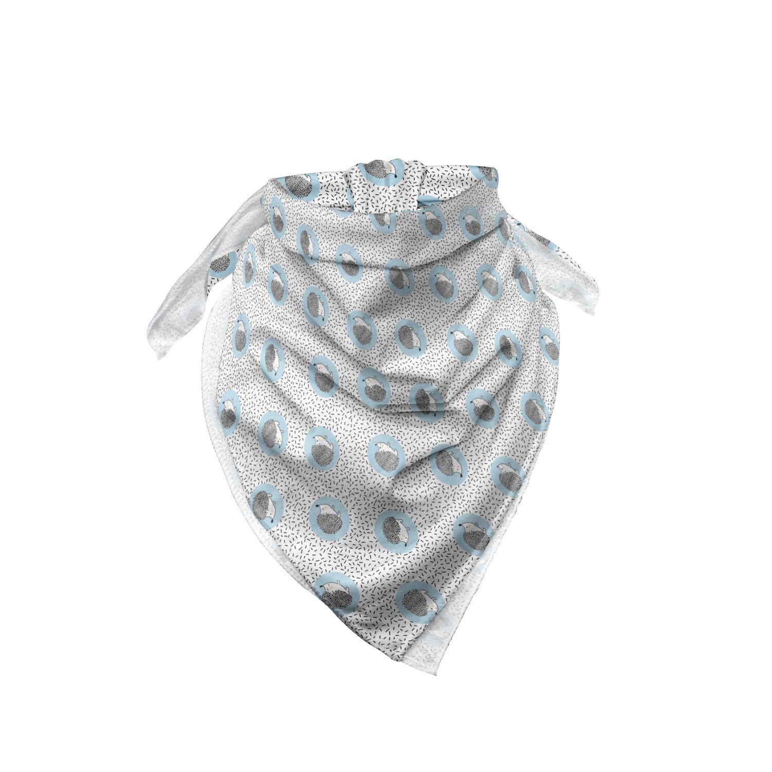 Ambesonne Hedgehog Bandana - Watercolor Animal Print Unisex Head & Neck Scarf for Men, Women - Perfect for Outdoor Activities, Festivals & Casual Wear