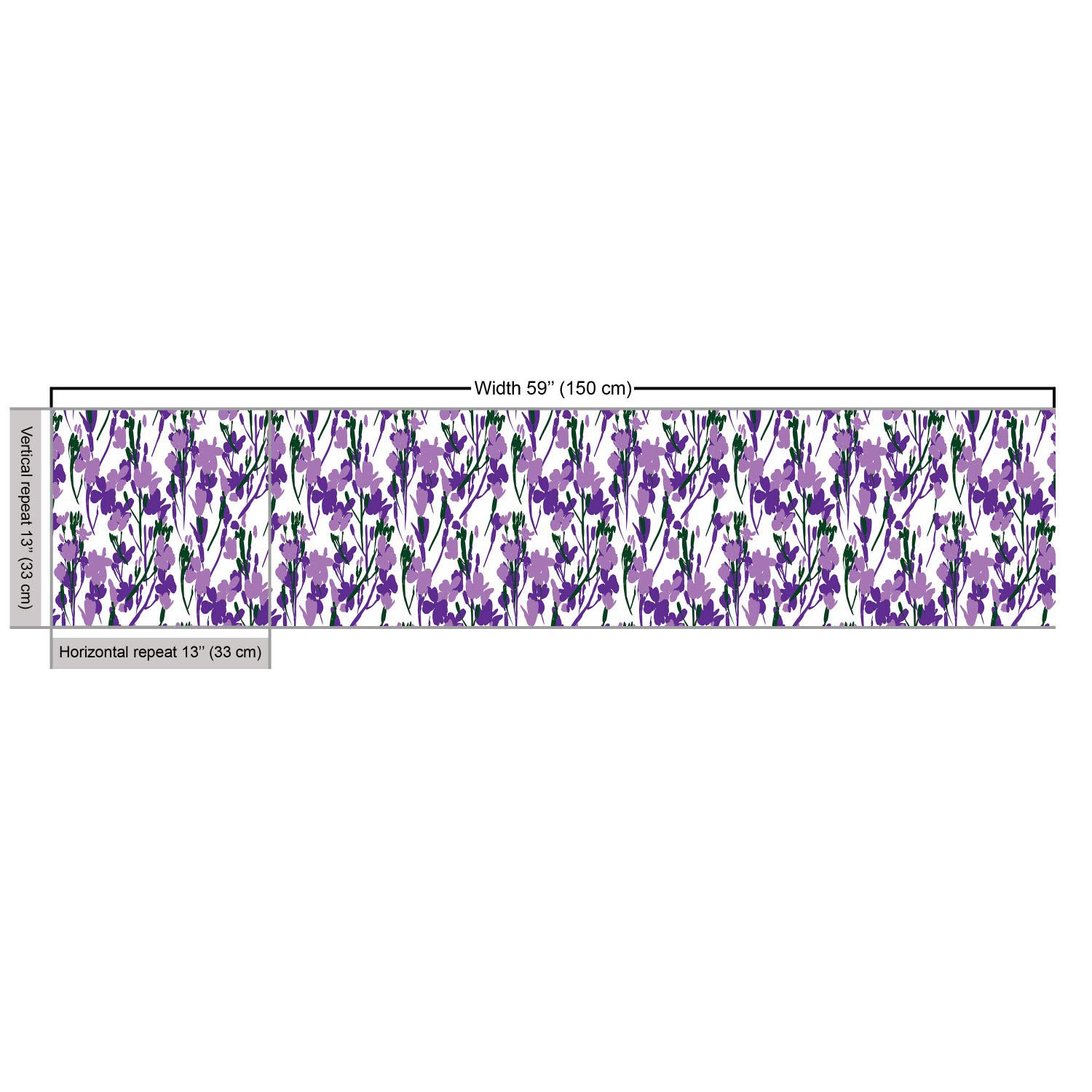 Ambesonne Floral Fabric by The Yard - Continuous Wild Flower Blossoms Tropical Bouquet Print, Decorative Upholstery Fabric for Sofa, Curtains & Home Decor (Lavender Jade Green) - Perfect for Spring Home Makeover, DIY Projects & Boho Chic Interior Design