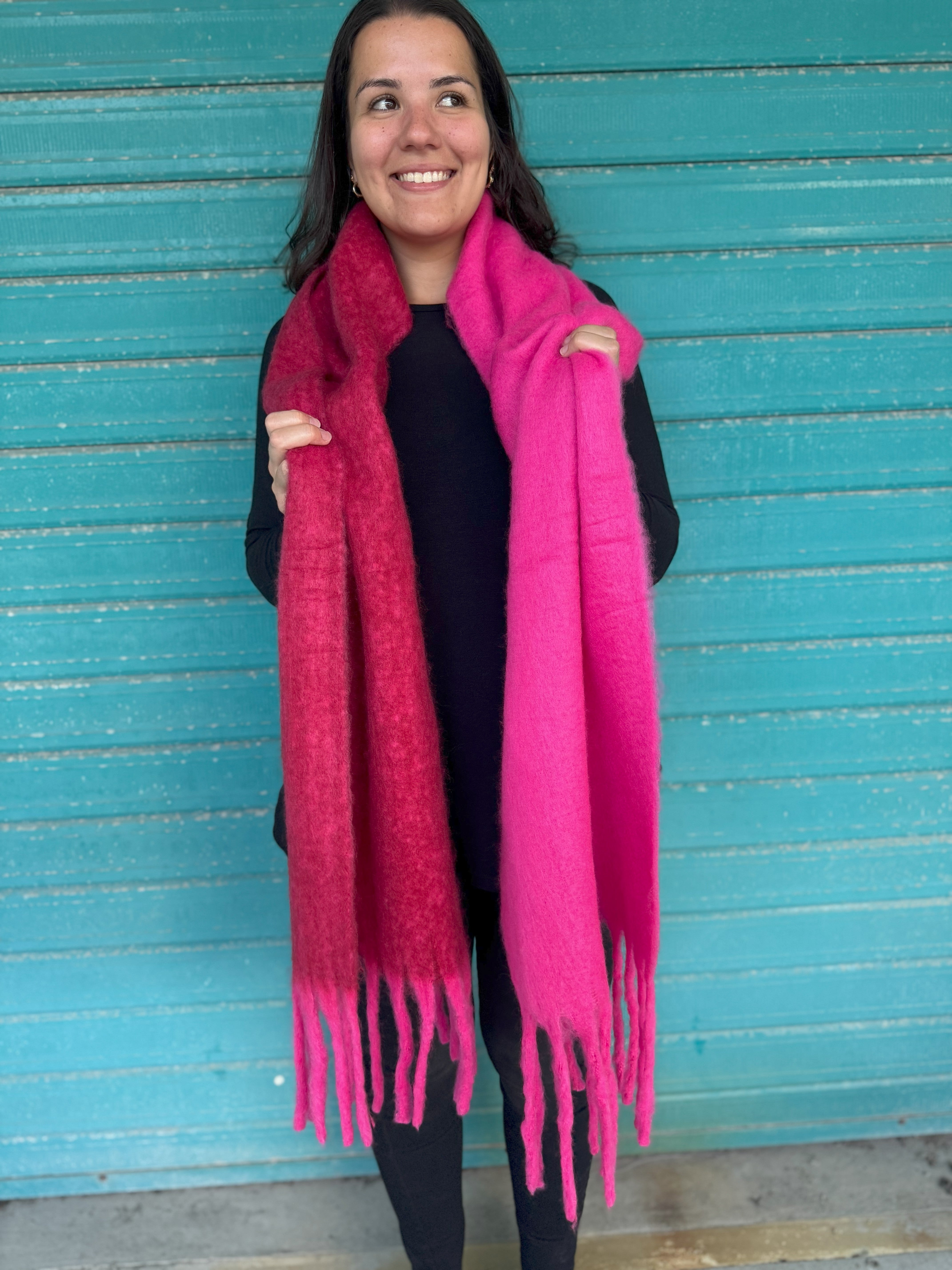 Sonya Hot Pink Scarf for Women - Soft & Stylish Fashion Accessory - Perfect for Winter, Fall, and Everyday Outfits