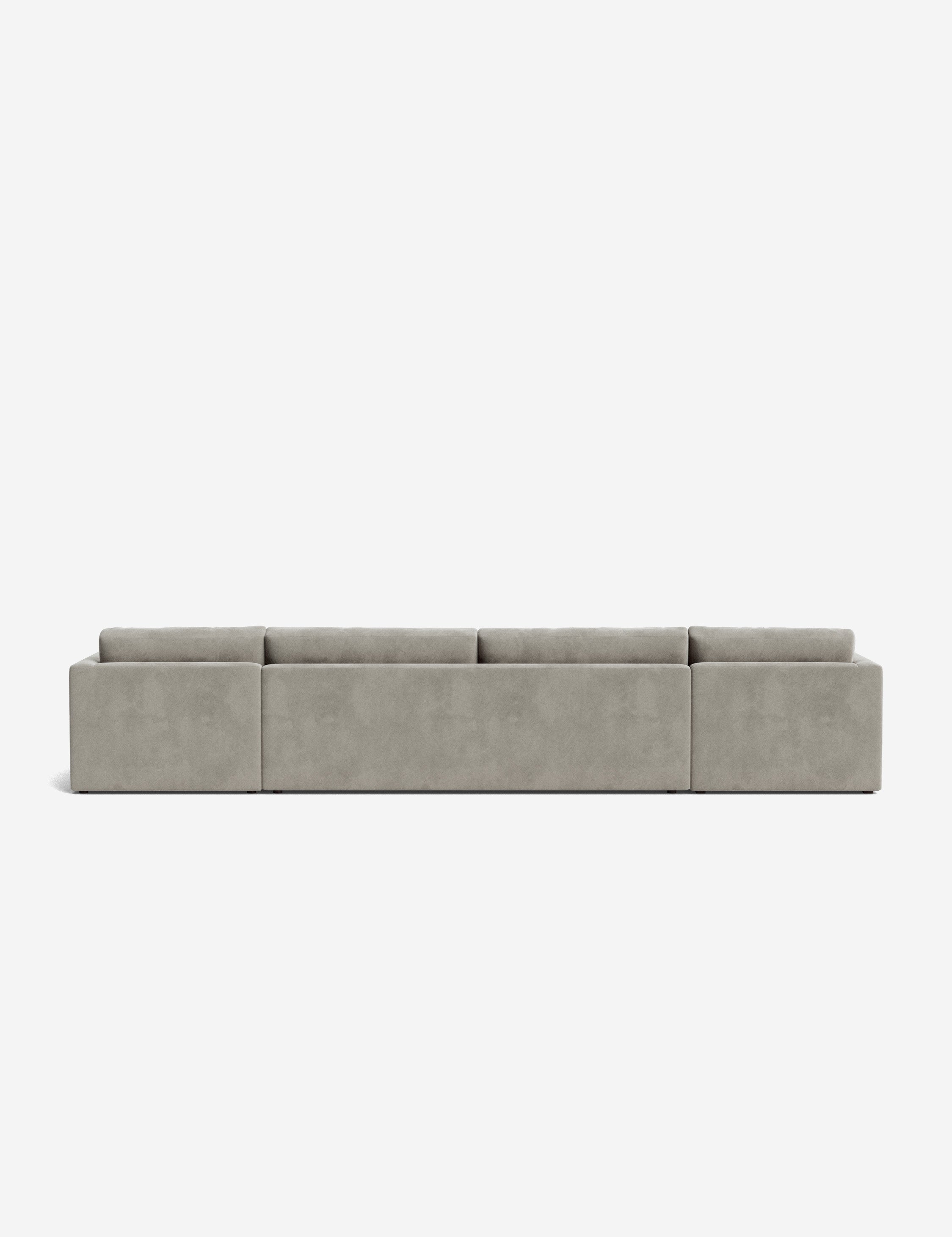 Durham U-Shaped Sectional Sofa - Modern L-Shaped Couch for Living Room, Family Room & Home Theater | Comfortable Fabric Sofa Set with Reversible Chaise