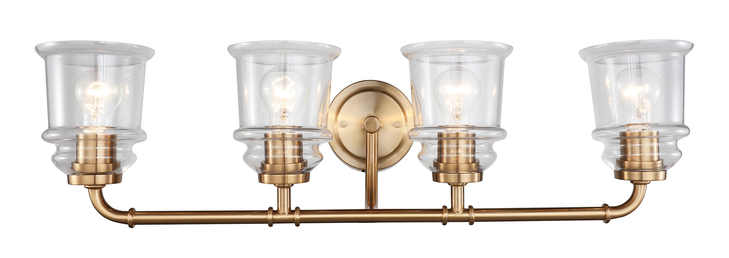 19554CBR Elliot Bath Faucet in Brass - Vintage Style Bathroom Sink Faucet for Classic & Modern Home Decor | Perfect for Bathroom Renovation & Luxury Interior Design