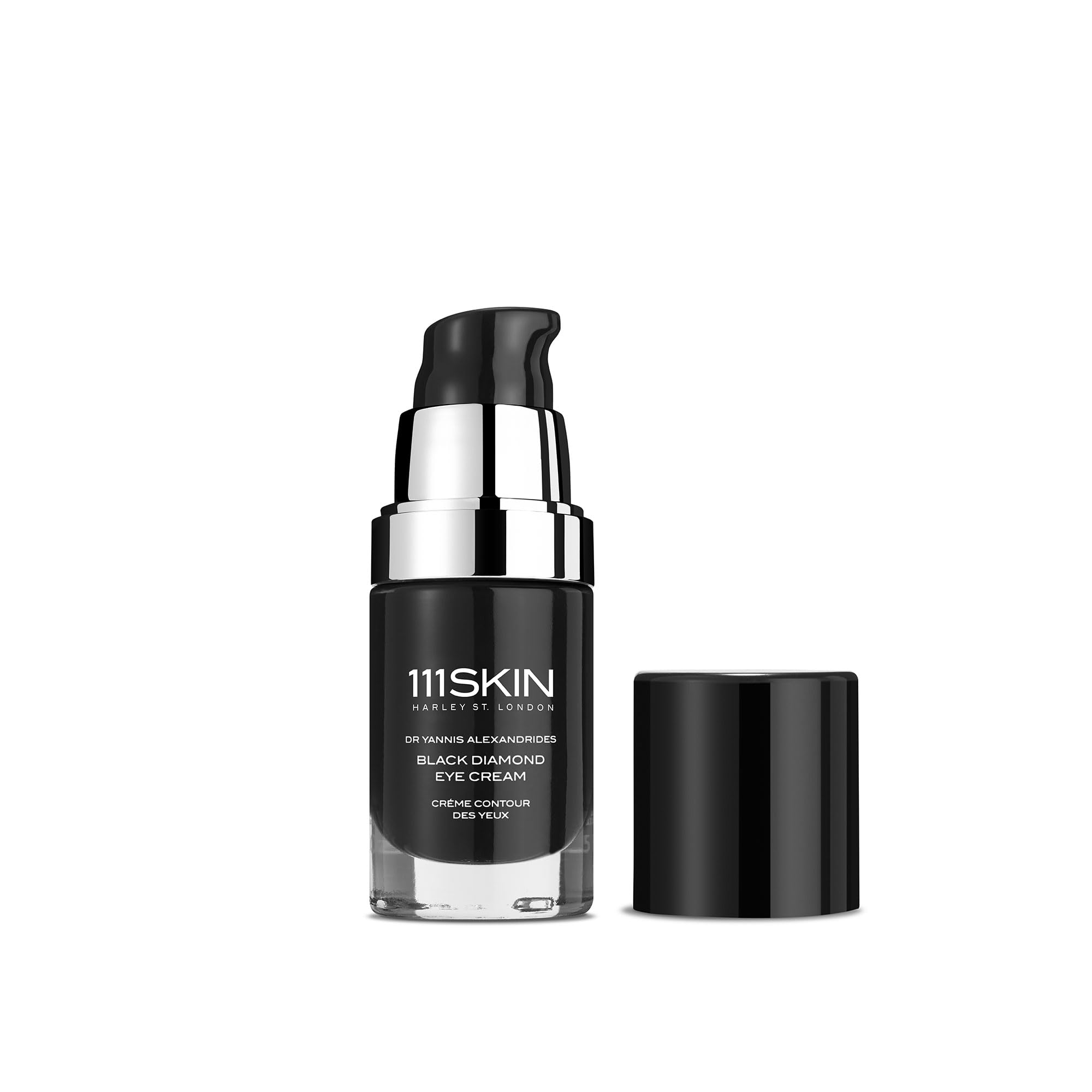111SKIN Black Diamond Eye Cream with Granactive Retinoid - Anti-Aging Treatment for Fine Lines & Dark Circles - Sensitive Skin Formula - 0.51 fl oz - Perfect for Nighttime Skincare Routine & Reducing Under-Eye Puffiness