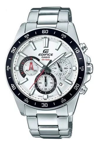 Casio EFV570D-7A Men's Stainless Steel Watch with Date Display - Water Resistant, Durable & Stylish for Everyday Wear, Sports & Outdoor Activities