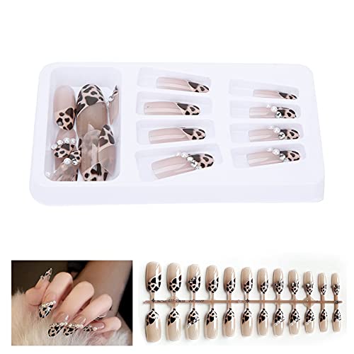 24pcs Eco-Friendly Fake Nails - Easy to Trim Full Cover Press On Nails for DIY Nail Art | Home & Salon Use | Perfect for Parties, Weddings & Daily Wear