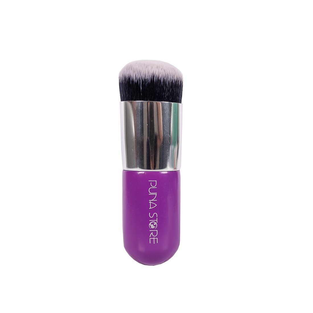 Puna Store Professional Makeup Brush Set - Soft Face Powder & Blush Brush (Purple & Silver) for Flawless Contouring & Blending | Perfect for Everyday Makeup & Professional Makeup Artists