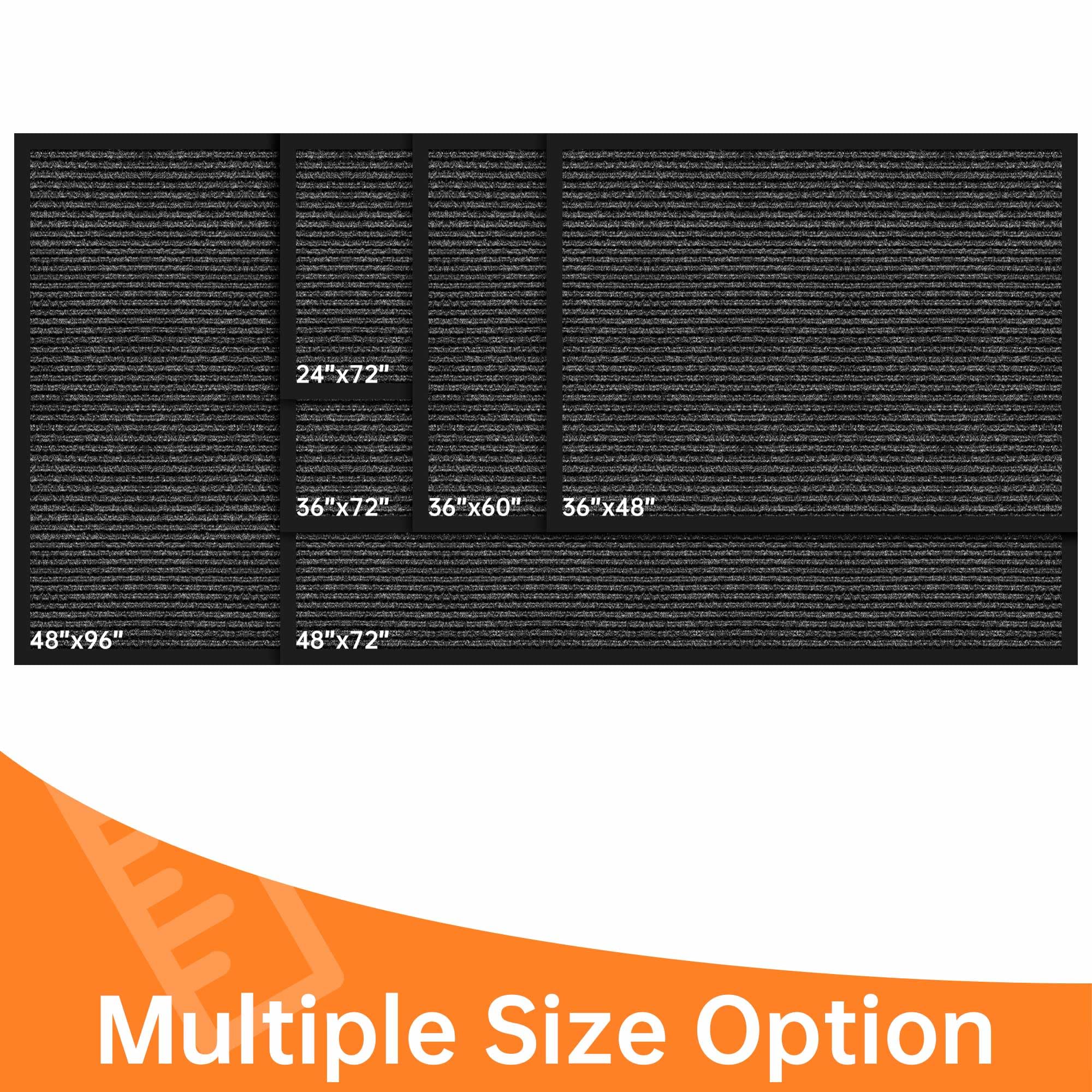 3'x5' Indoor Outdoor Door Mat with Non-Slip Rubber Backing - Super Absorbent Entryway Doormat for Home, Office & Commercial Use - Perfect for Front Door, Patio, Garage & High-Traffic Areas