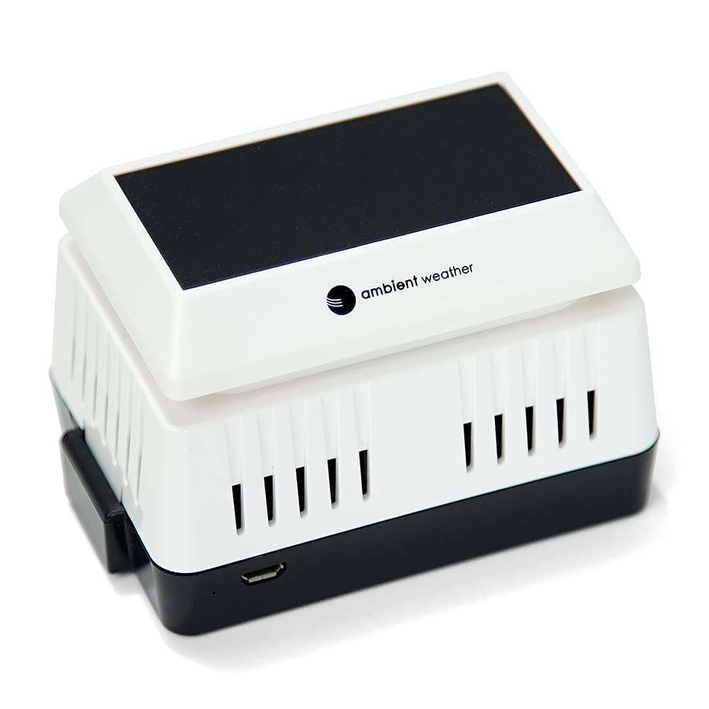 Ambient Weather PM2.5 Wireless Indoor Air Quality Monitor - Real-Time Air Particulate Sensor for Home, Office & Nursery | Track Dust, Smoke & Allergens