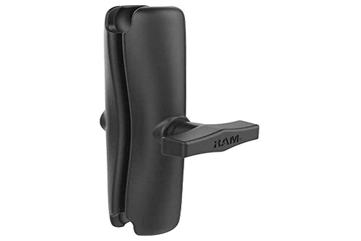 RAM Mounts RAM-201U-D 双插座长臂支架 兼容1.5英寸球头组件 适用于车载导航和摩托车设备安装