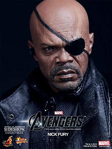 Avengers Nick Fury 1/6 Scale Action Figure - Movie Masterpiece Collectible for Marvel Fans & Display
