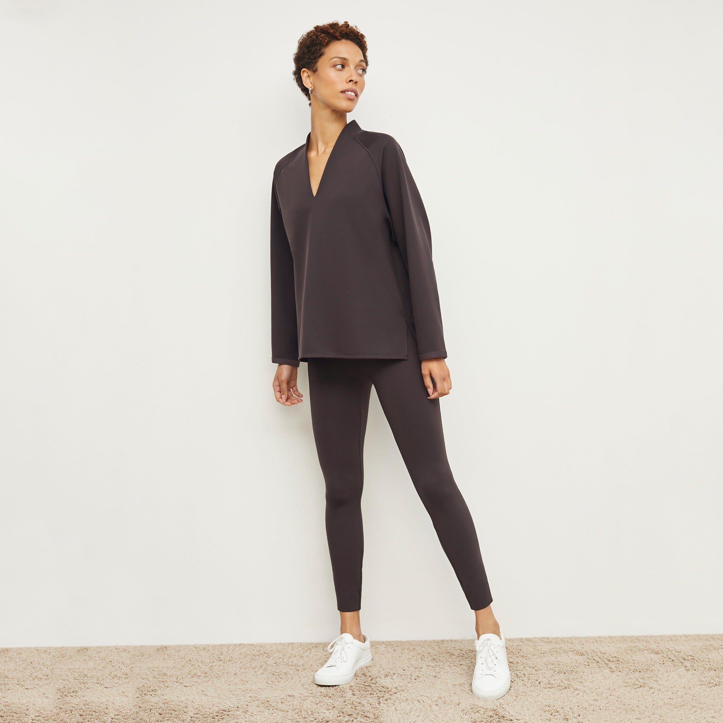 Harrington Legging Light Scuba Haze - High Waisted Yoga Pants for Women, Comfortable Workout Leggings for Running, Gym & Lounge Wear