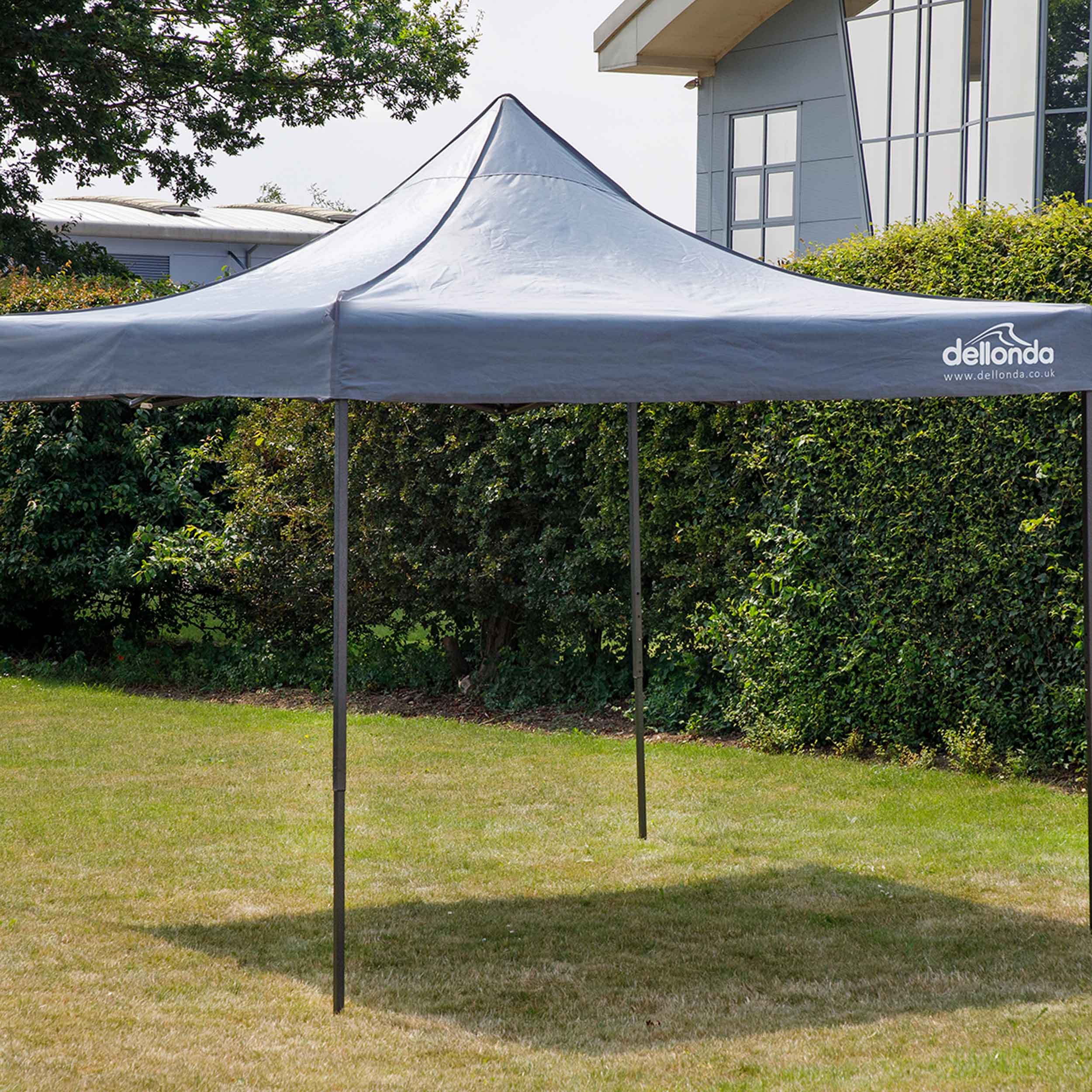 Premium 3x3m Pop Up Gazebo with Water Resistant Canopy - Includes Carry Bag, Stakes & Weight Bags (Grey, DG133) - Perfect for Camping, Backyard Parties & Outdoor Events