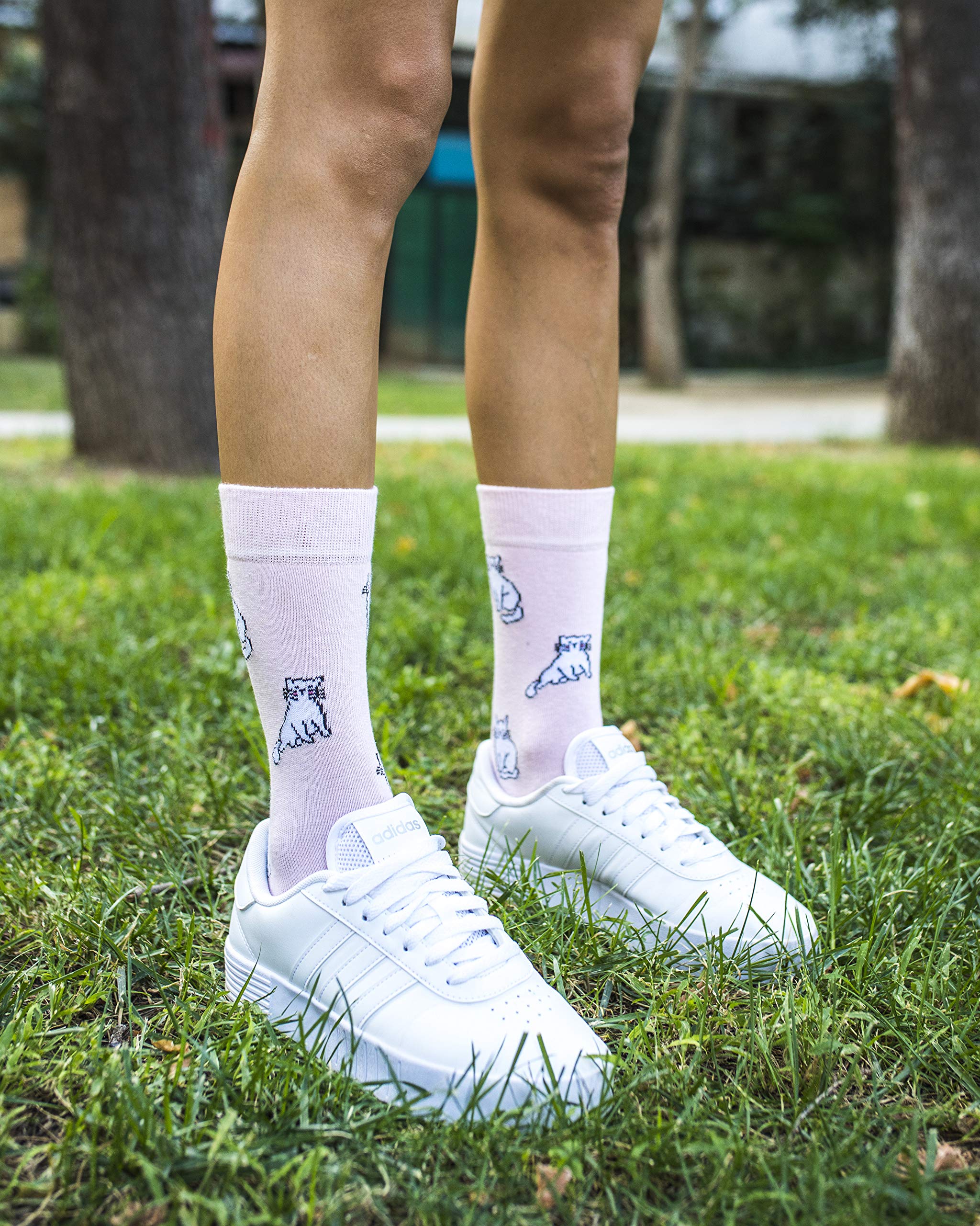 Funny Crazy Cute Women's Crew Socks 5-Pack Gift Set - Novelty Socks for Girls & Women - Perfect for Gifts, Costumes, and Everyday Wear