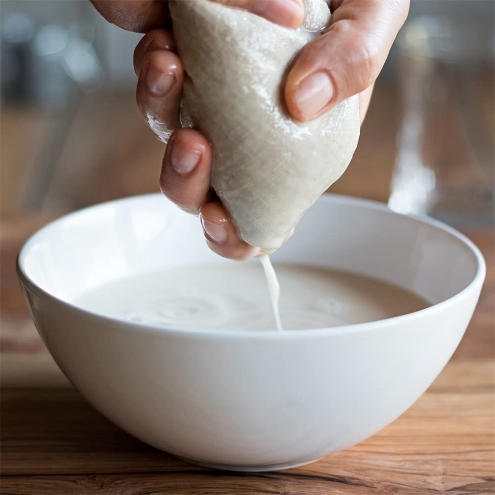 Premium Unbleached Cheesecloth 50x50cm (5-Pack) – Ultra Fine Muslin Fabric for Straining, Cooking, Baking, Cheese Making & Juicing – Ideal for Homemade Yogurt, Nut Milk, and Herbal Infusions