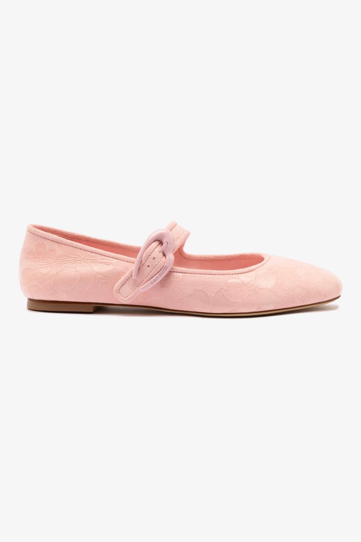 Verona Ballet Flats for Women - Tulip Sakura Printed Suede Comfortable Shoes | Perfect for Work, Date Night & Casual Outfits