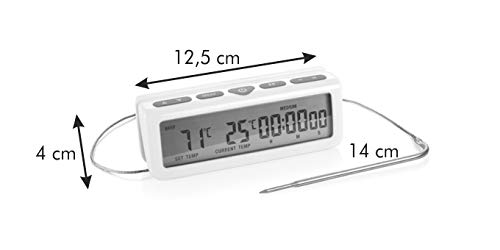 Accura Digital Oven Thermometer with Timer - Tescoma 634490.00 - Perfect for Baking, Roasting & Grilling - Kitchen Cooking Essential