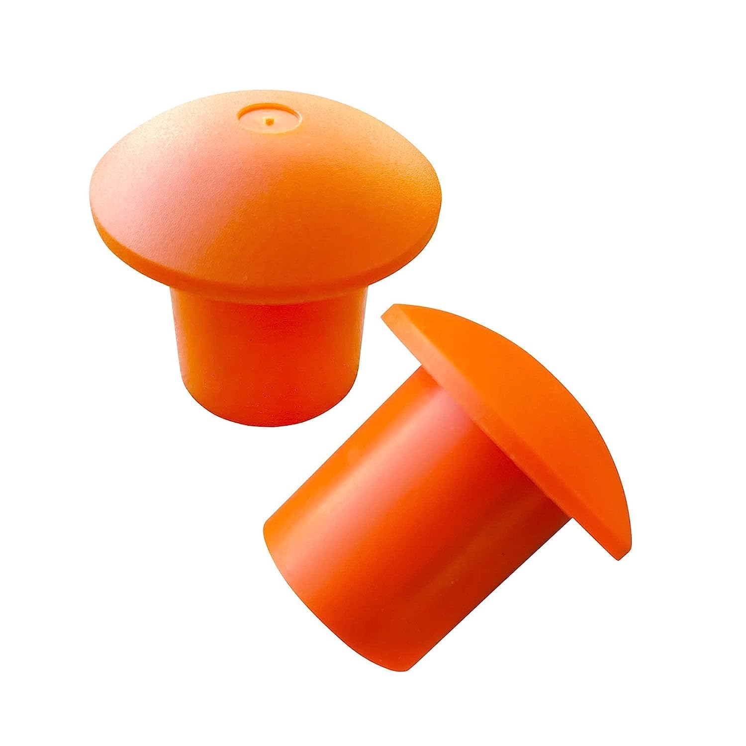 Sandbaggy Orange Rebar Mushroom Safety Caps - Fits Rebar Sizes #3-#8 & T-Posts/U-Posts (Up to 1 lb/ft) | Durable Reusable Construction Safety Caps for Construction Sites, DIY Projects & Farm Fencing | 500-Pack